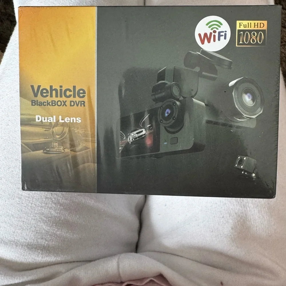 BlackBOX DVR Dual Lens WiFi Full HD 1080 Dash Camera - Black